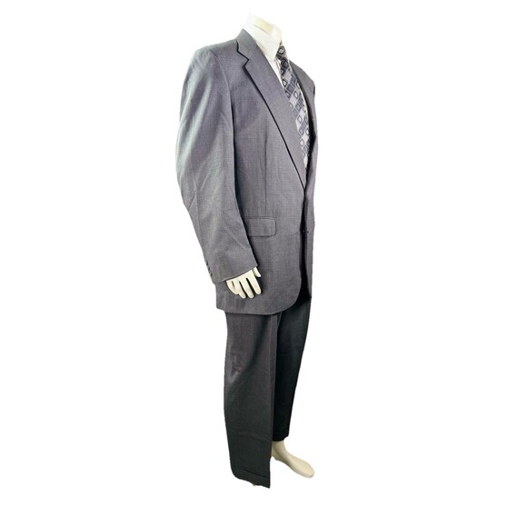 Vintage The Andover Shop 2pc Bespoke Suit Mens 44L 38x29 2-Button Made in USA - Picture 6 of 15
